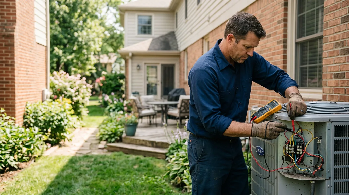HVAC technician working near Thaxton, MS